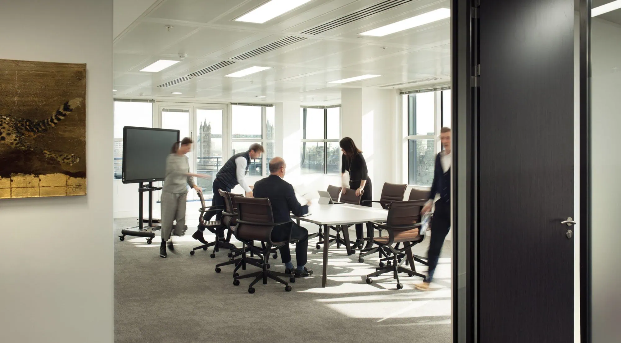 The Wh4 boardroom — Tower Bridge view